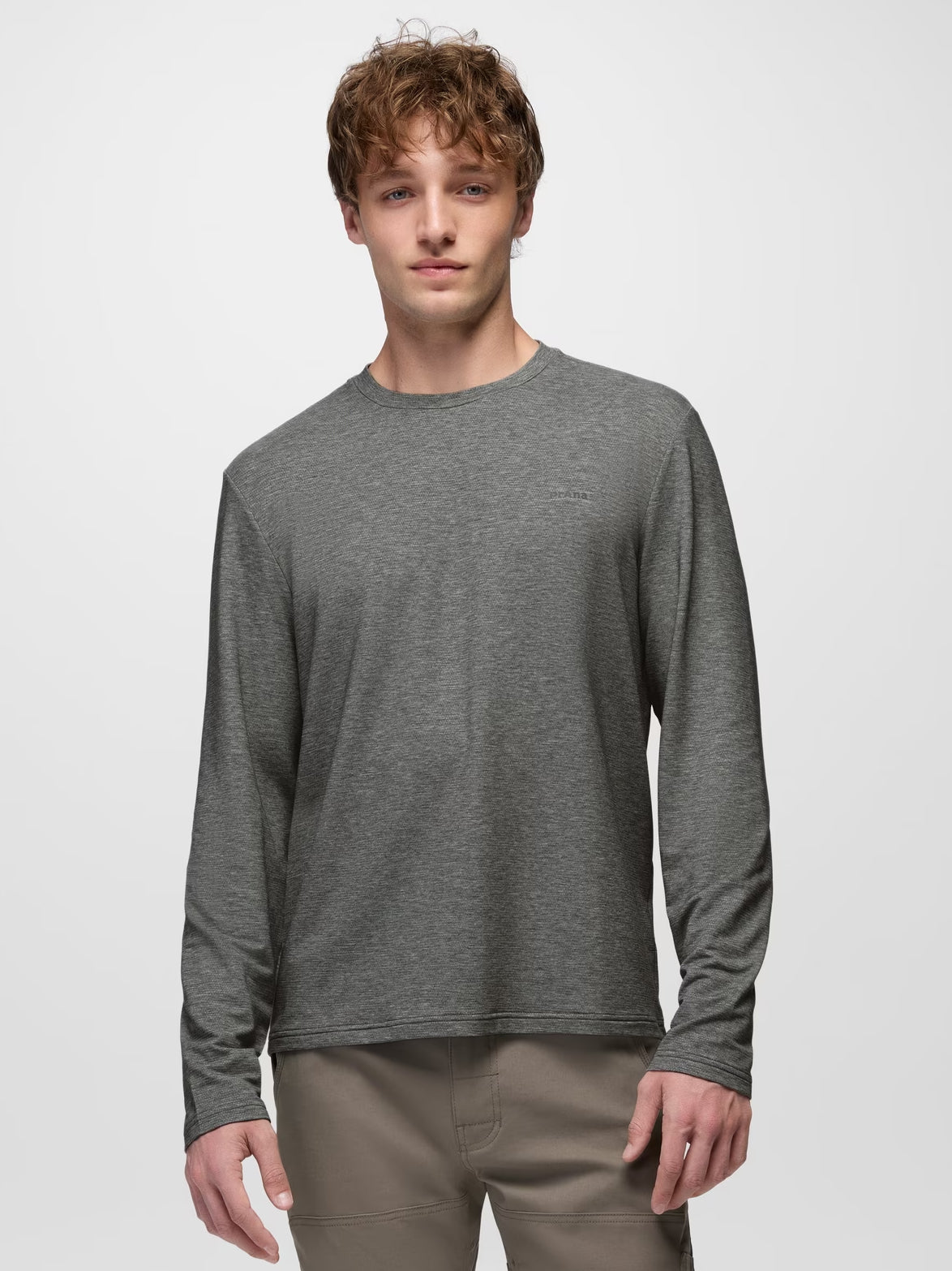 prAna Tolmie Tech Long Sleeve Crew - Shadow Heather