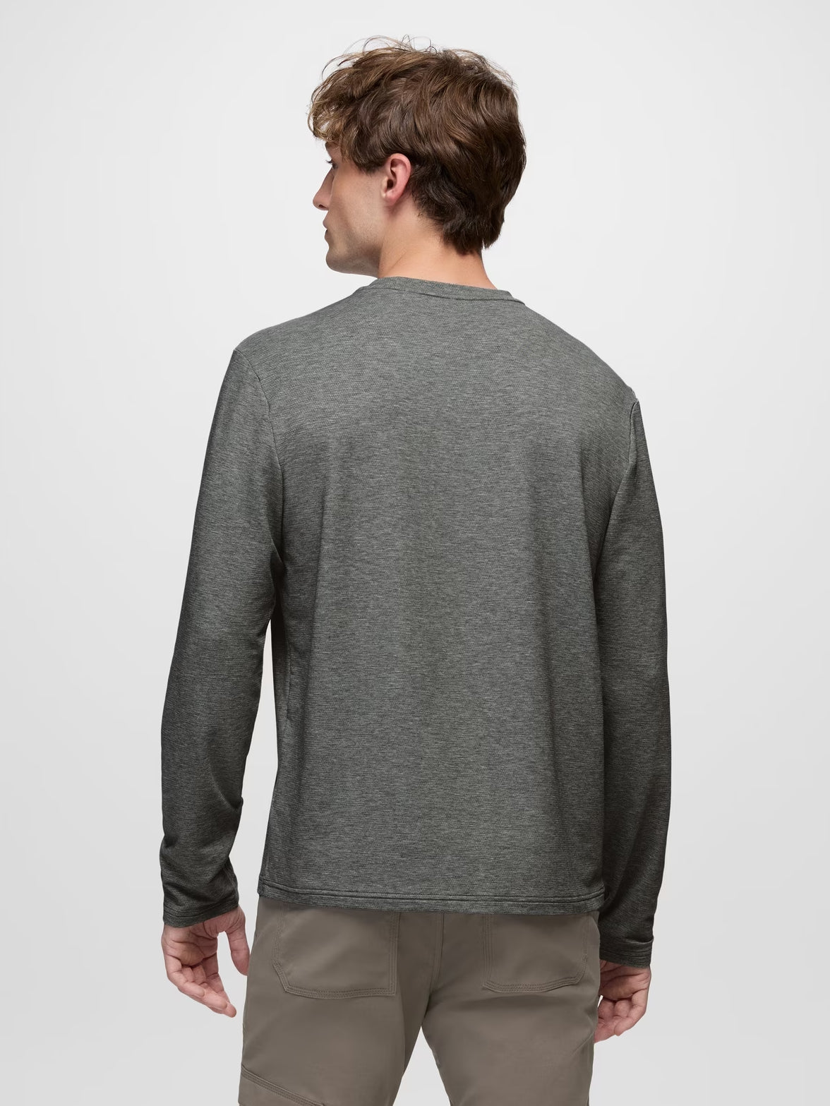 prAna Tolmie Tech Long Sleeve Crew - Shadow Heather