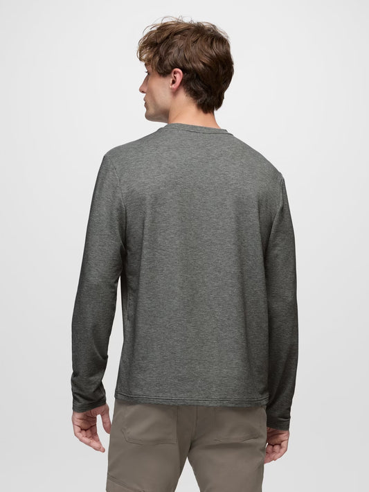 prAna Tolmie Tech Long Sleeve Crew - Shadow Heather