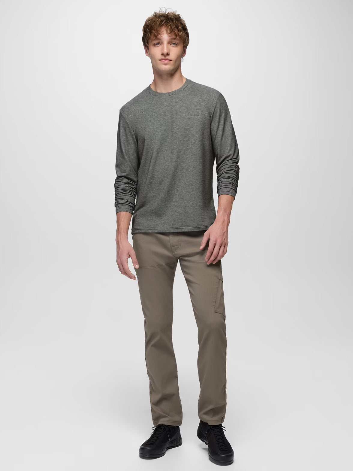 prAna Tolmie Tech Long Sleeve Crew - Shadow Heather