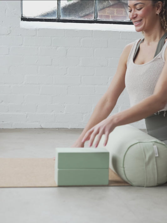 Yogamatters Organic Cotton Chambray Buckwheat Bolster - Box of 4