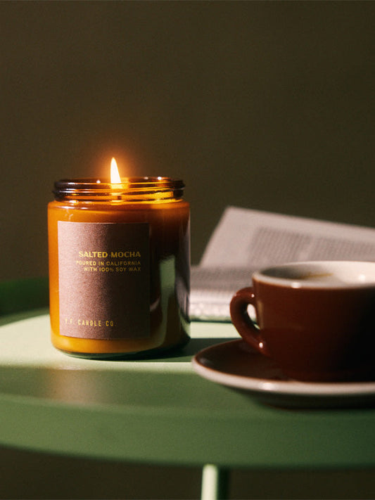 P.F. Candle Co 7.2oz Cafe Collection Candle - Salted Mocha