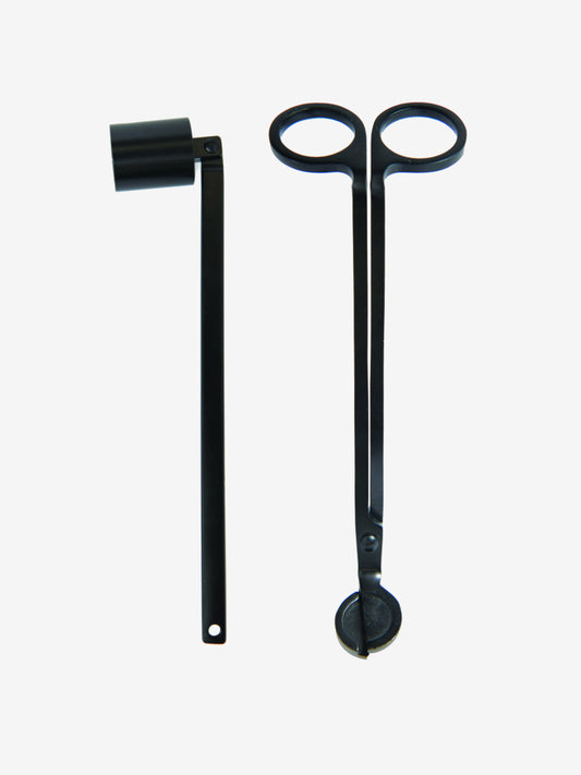 Paddywax Wick Trimmper & Candle Snuffer Set - Matte Black