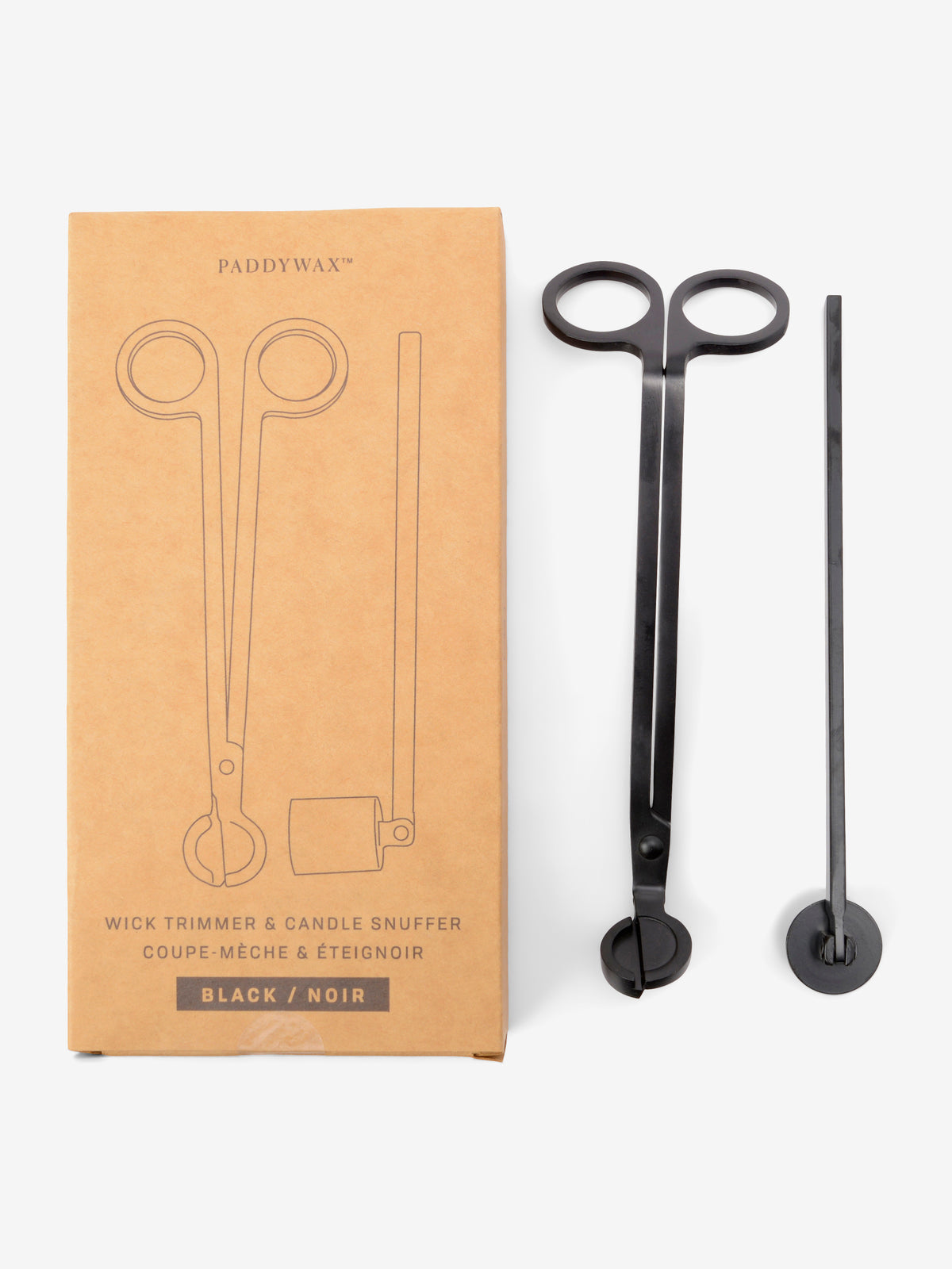 Paddywax Wick Trimmper & Candle Snuffer Set - Matte Black