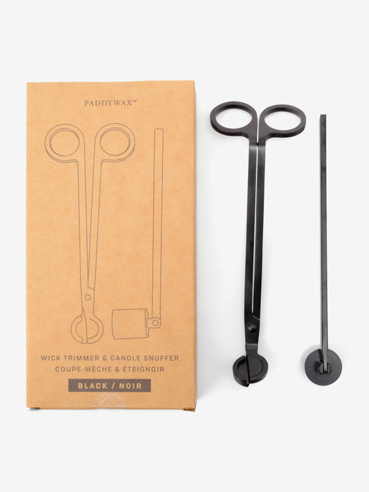 Paddywax Wick Trimmper & Candle Snuffer Set - Matte Black