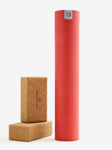 Yogamatters Sticky Mat & Pair of Cork Bricks Kit