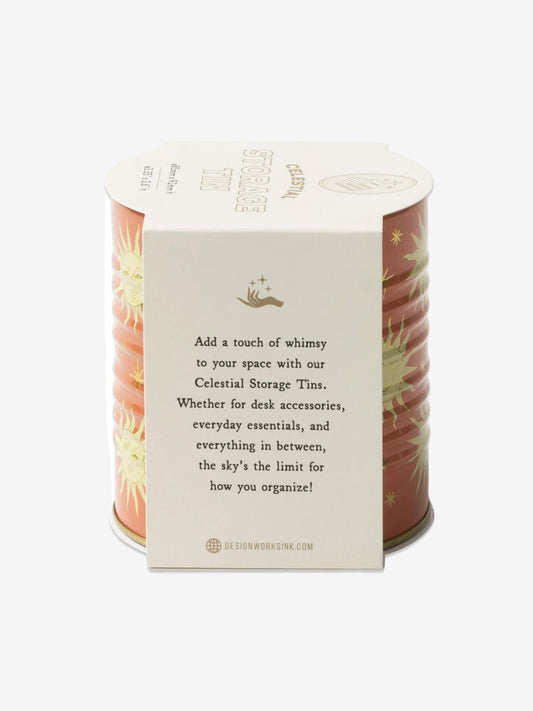 Designworks Ink Celestial Storage Tin - Terrecotta Sun