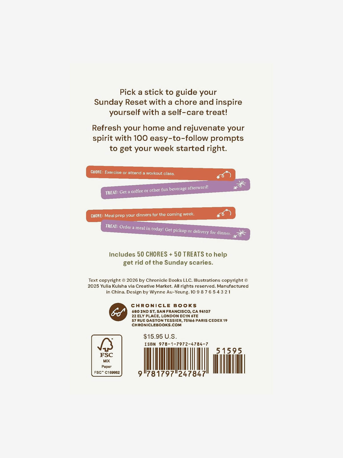 The Sunday Reset - 100 Activities Pick a Stick