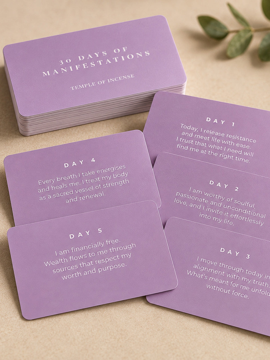 Temple of Incense Manifest - 30 Days of Mindful Manifestation