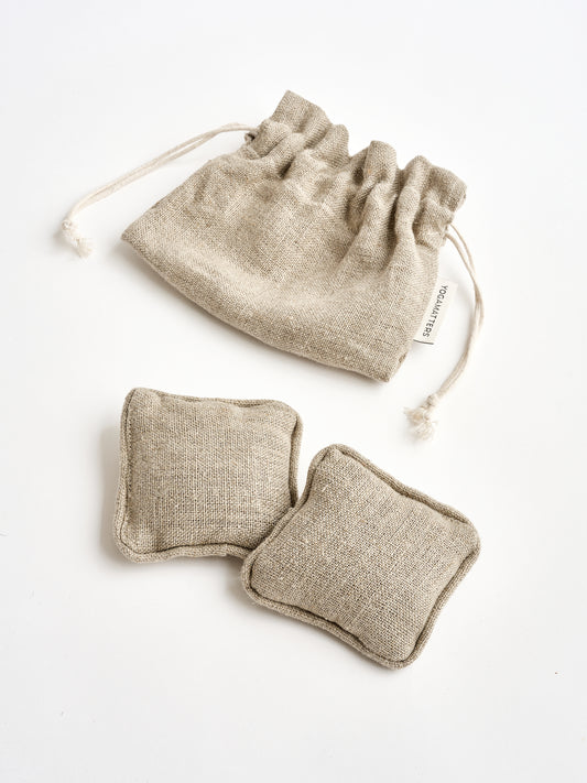 Yogamatters Hemp Pair of Square Hand Pillows