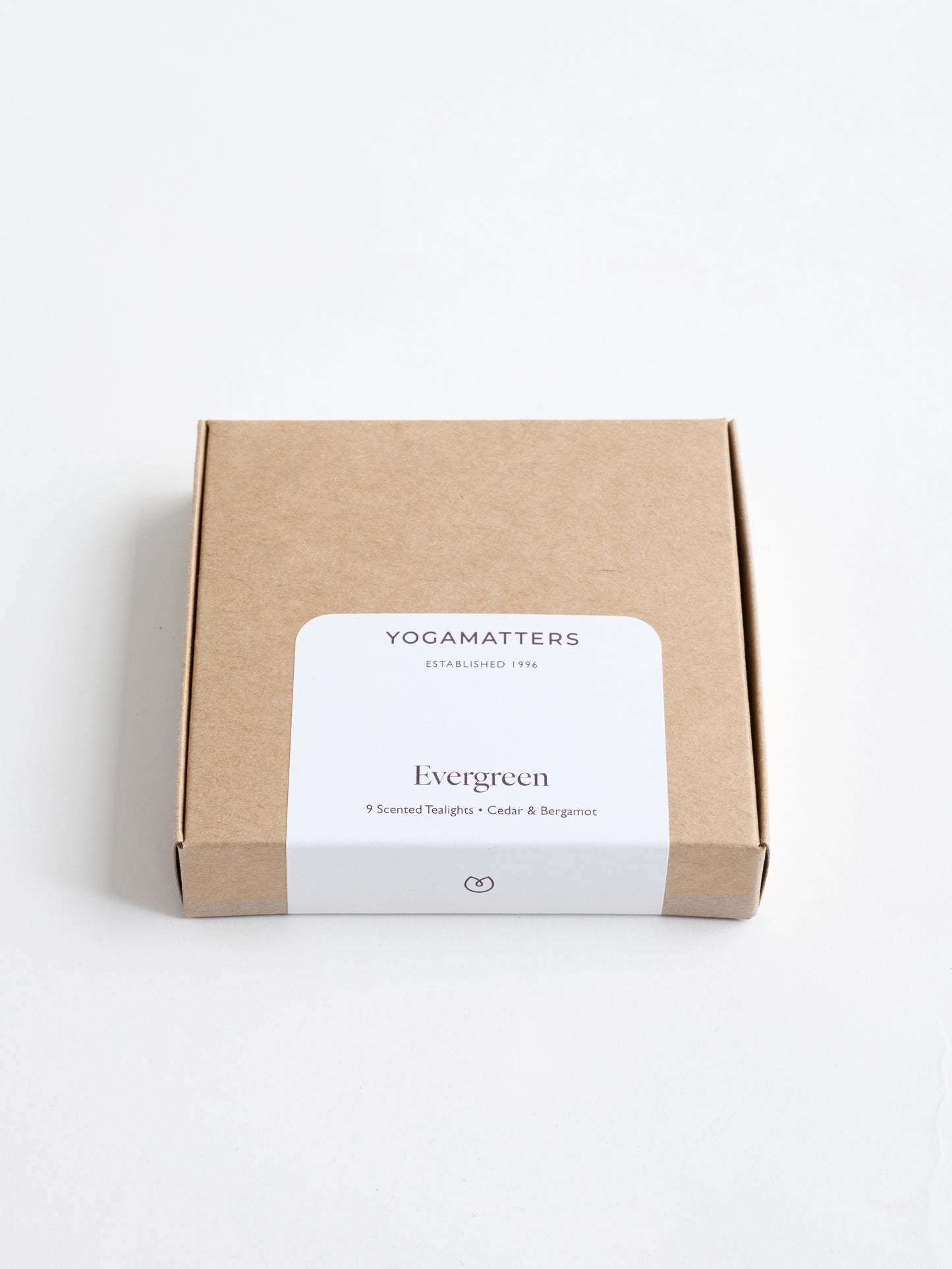 Yogamatters Evergreen Box of 9 Tealight Candles - Cedar & Bergamot