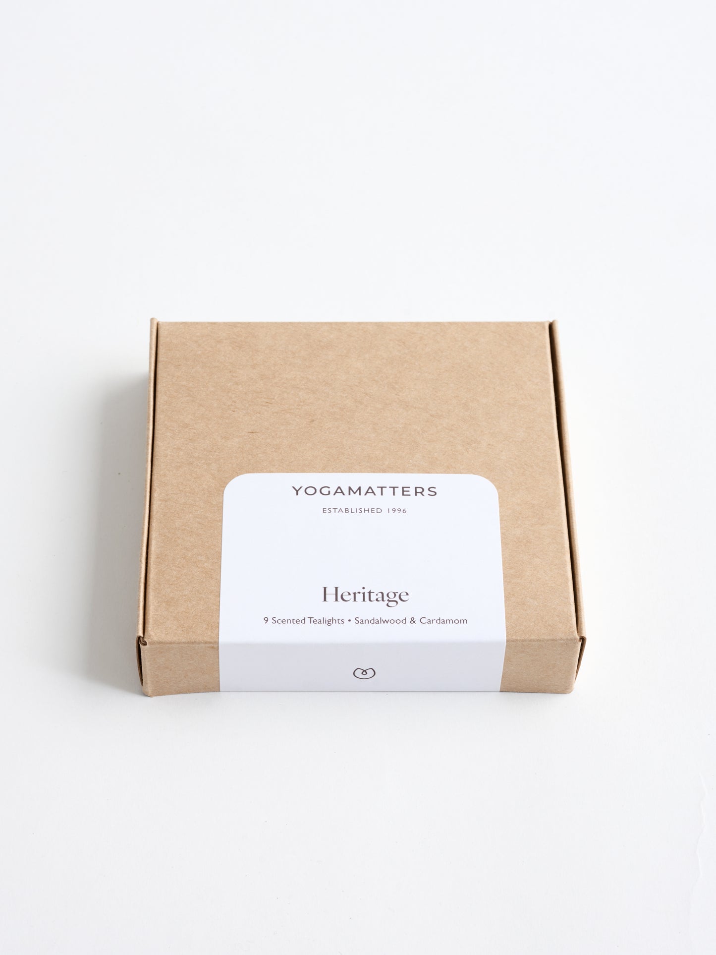 Yogamatters Heritage Box of 9 Tealight Candles - Sandalwood & Cardamom