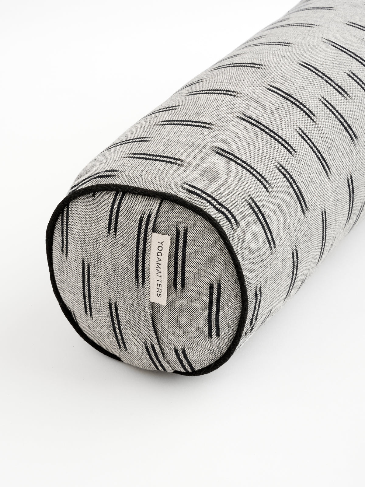 Yogamatters Sumi Ikat Small Round Bolster - Charcoal