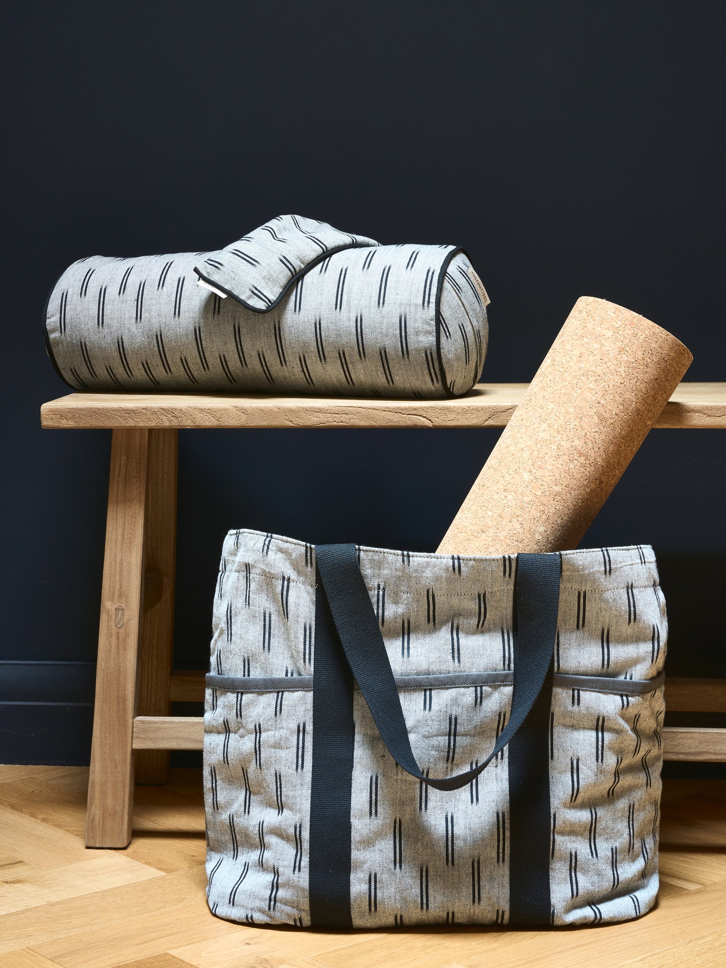 Yogamatters Sumi Ikat Tote Bag - Charcoal