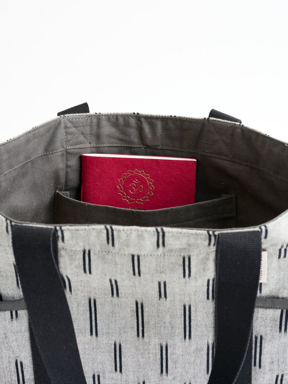 Yogamatters Sumi Ikat Tote Bag - Charcoal