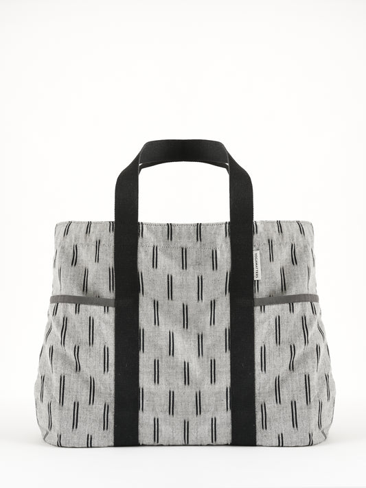 Yogamatters Sumi Ikat Tote Bag - Charcoal