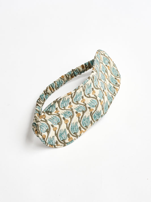 Yogamatters Block Print Eye Mask - Peace Lily