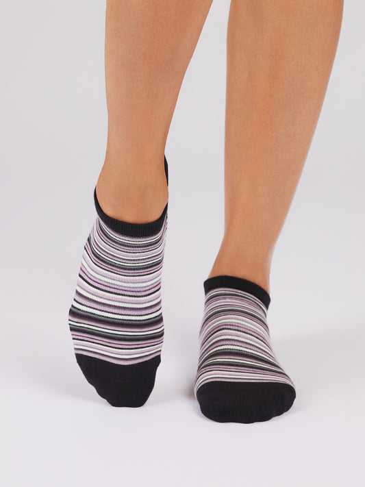 Tavi Noir Savvy Grip Socks - Fig Stripe