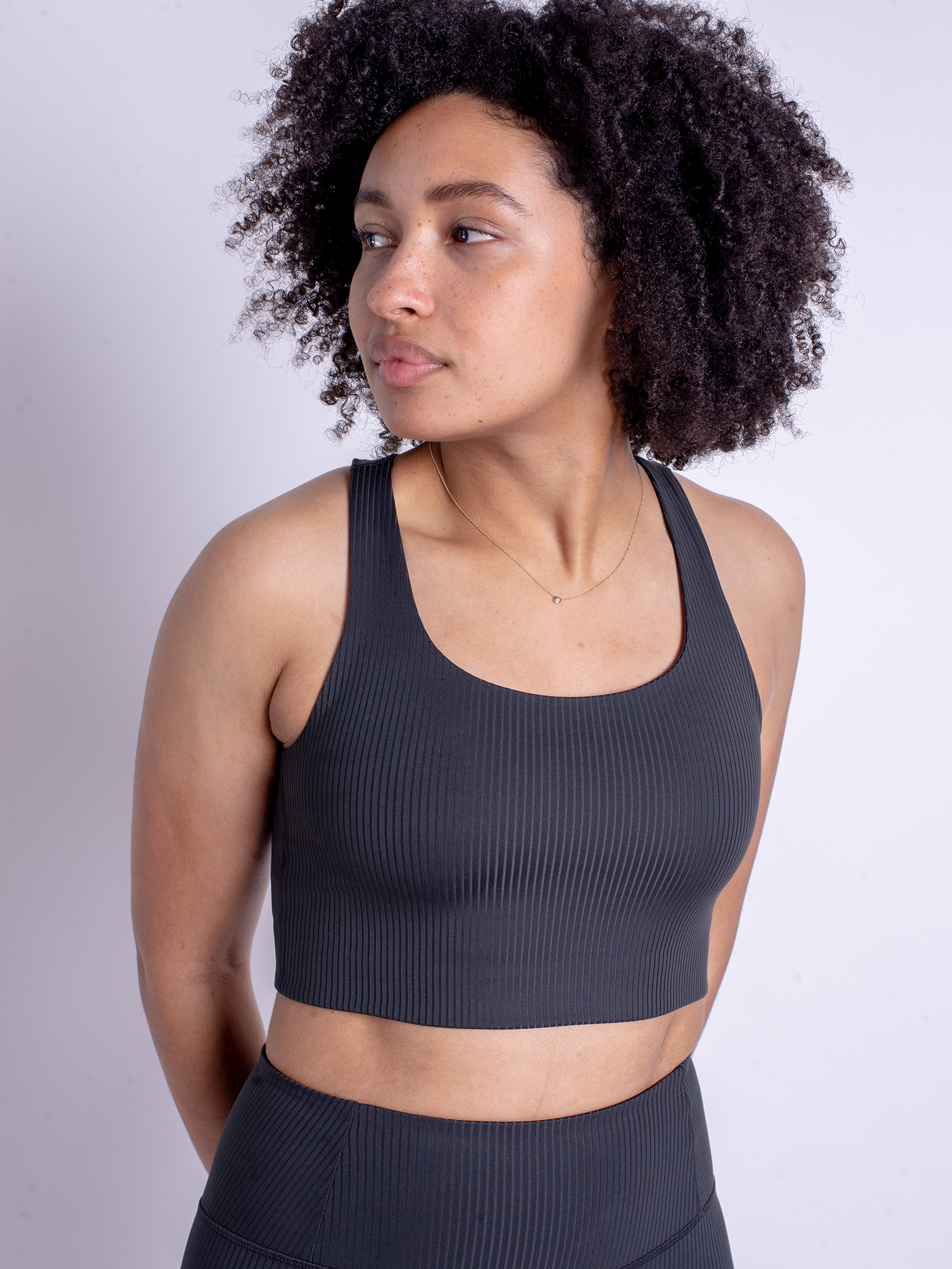 Girlfriend Collective Rib Paloma Bra - Black – Yogamatters