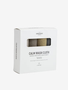 The Organic Company Calm Wash Cloths - set of 4 - Earth Color Mix