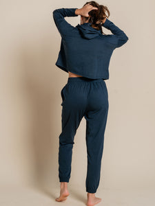 Girlfriend Collective ReSet Hoodie - Midnight Marled