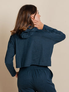Girlfriend Collective ReSet Hoodie - Midnight Marled