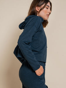 Girlfriend Collective ReSet Hoodie - Midnight Marled