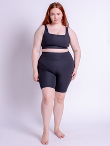 Girlfriend Collective Compressive Rib Bike Short Black Yogamatters