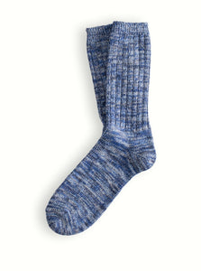 Thunders Love Blend Collection Men's Recycled Cotton Socks - Blue
