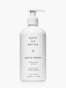 Bjork & Berries Hand & Body Lotion - White Forest