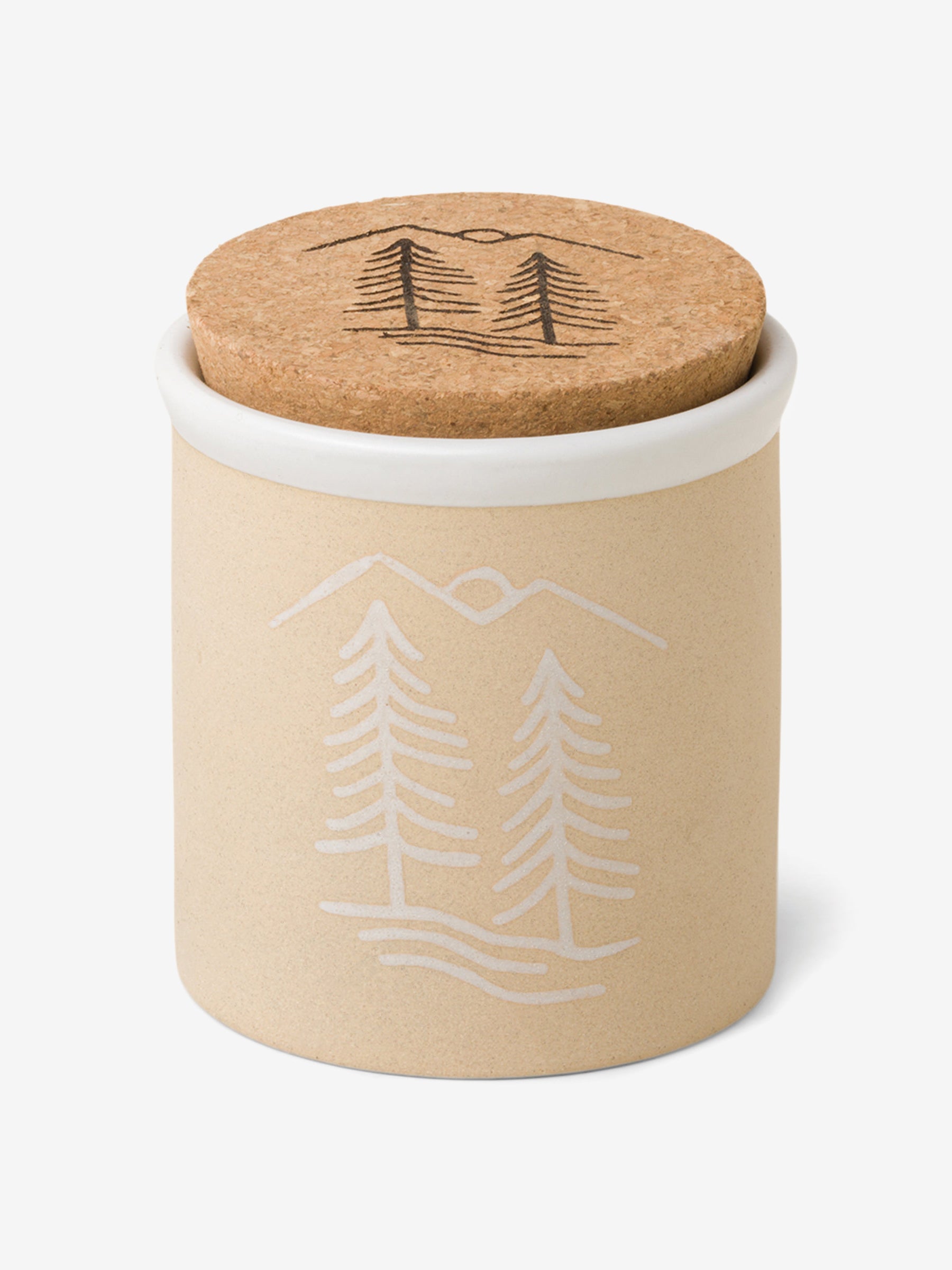 Paddywax Dune Ceramic Candle - Cypress & Fir White