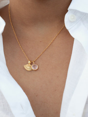 Goddess Charms Goddess of Vision Pendant Necklace - Gold