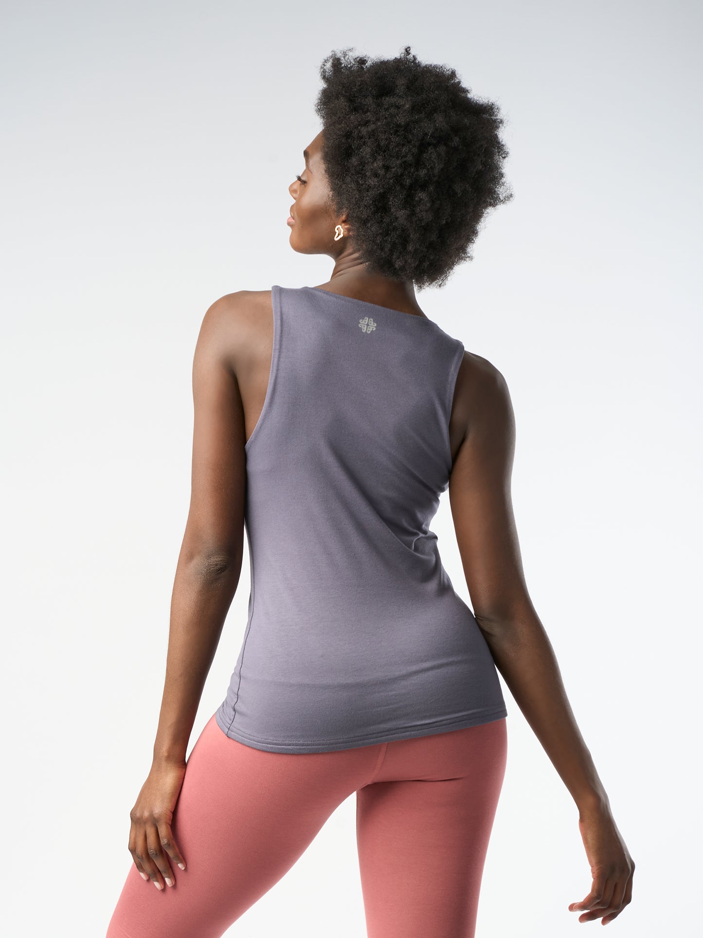 Gossypium Twist Yoga Vest - Ash Grey
