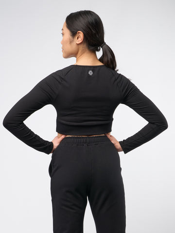 Gossypium Leap Long Sleeve Crop Top