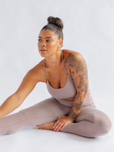 Girlfriend Collective Float High Rise Leggings - Heather Cocoon –  Yogamatters