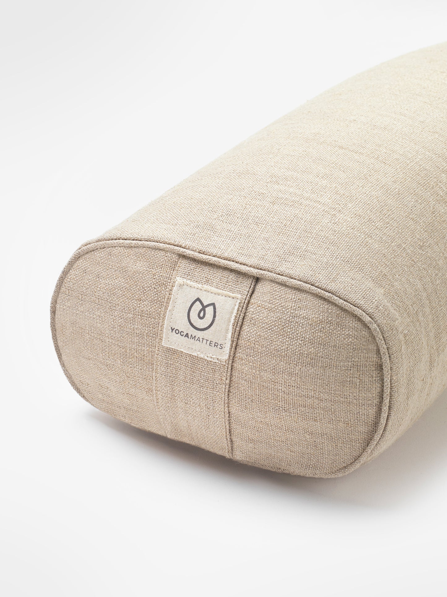 Yogamatters Hemp Small Rectangular Buckwheat Bolster - Natural