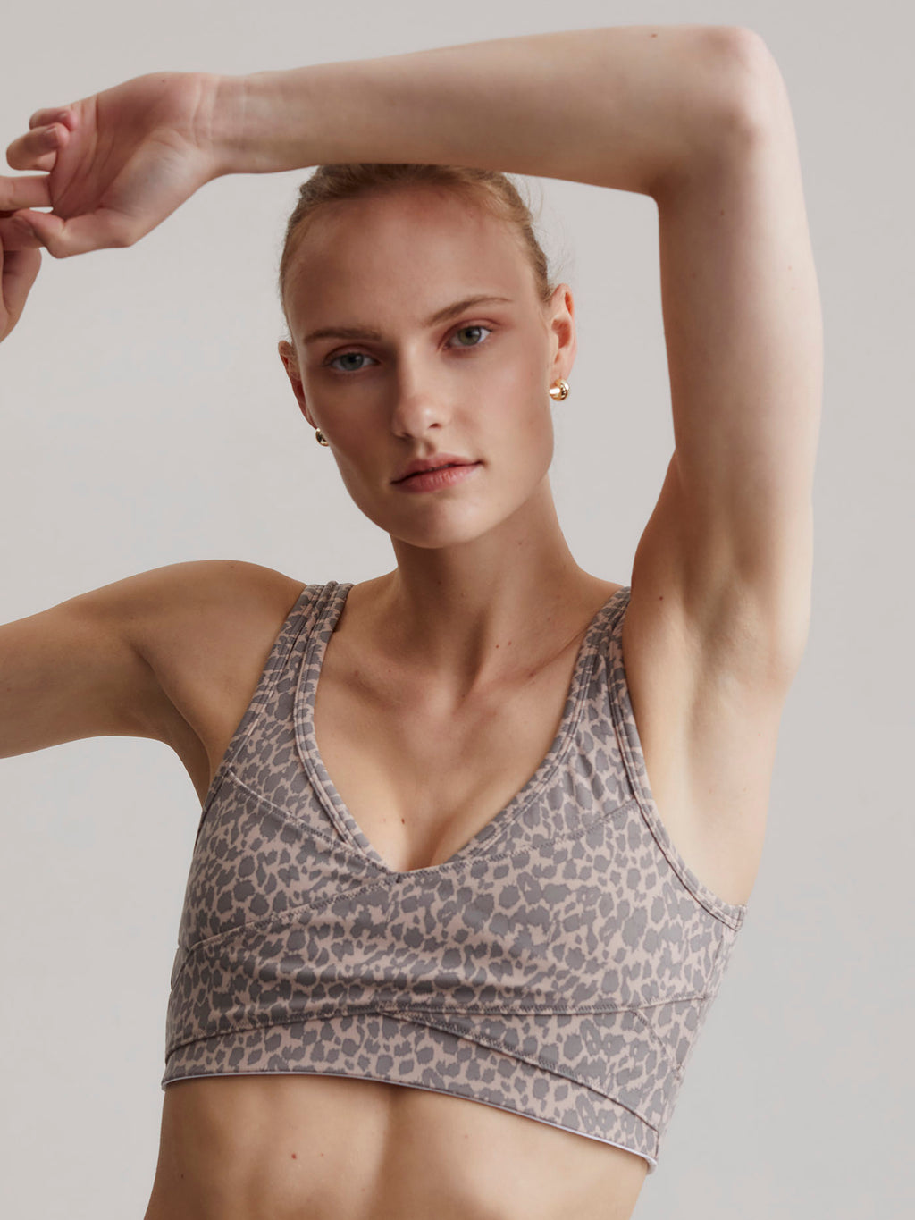 Varley Let's Move Kellam Bra - Rose Motion Spots