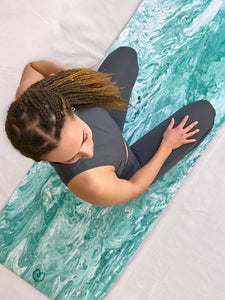 Suede Yoga Mat - Beach Waves
