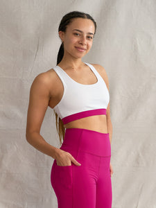 Yogamatters Eco Blend Bra Top - White