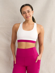 Yogamatters Eco Blend Bra Top - White