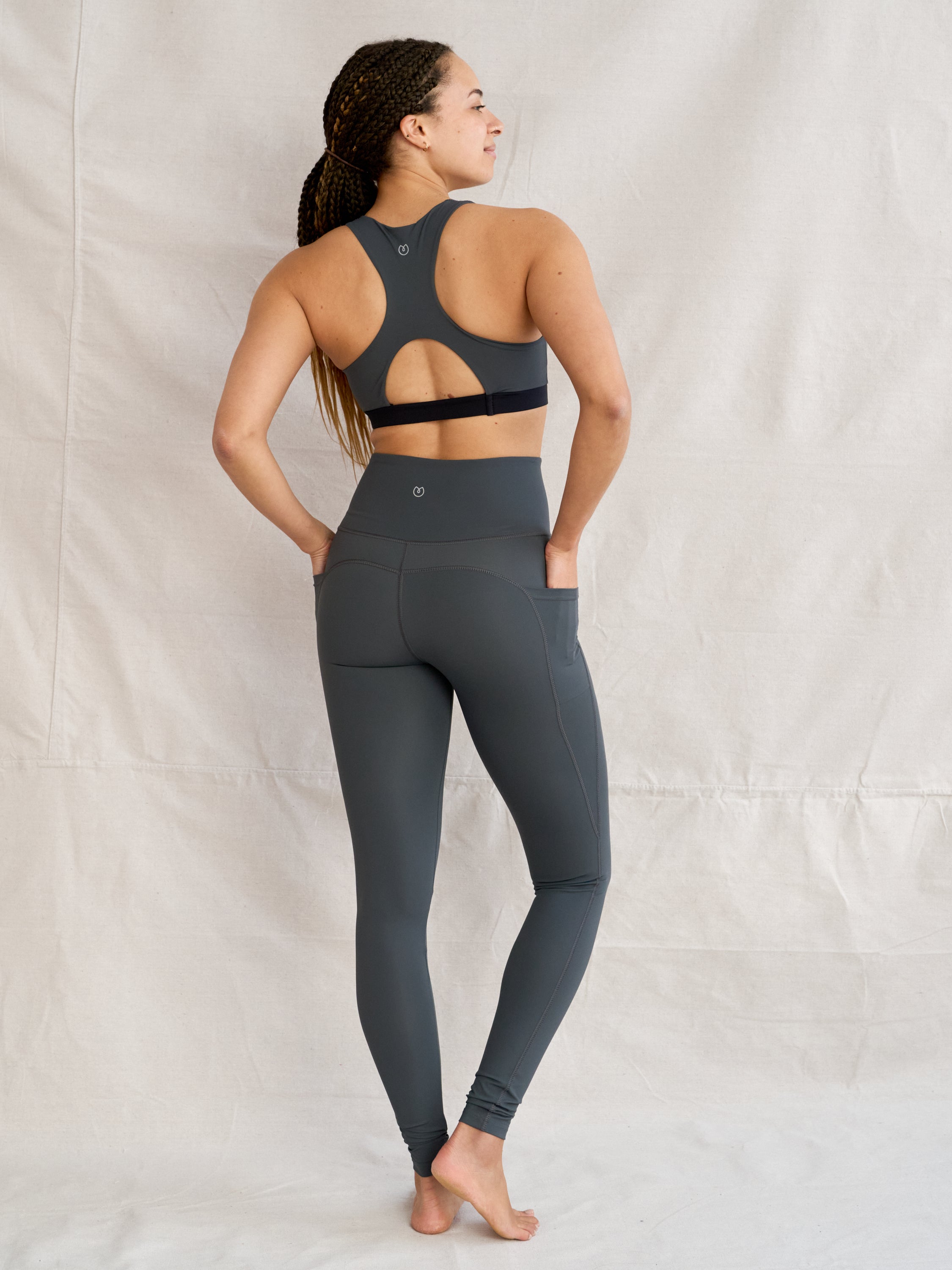 Yogamatters Eco Blend Second-Skin Leggings - Graphite