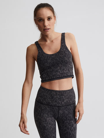 Varley Let's Go Walker Bra - Monochrome Cheetah