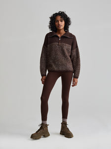 Varley Willard Half Zip - Coffee Bean