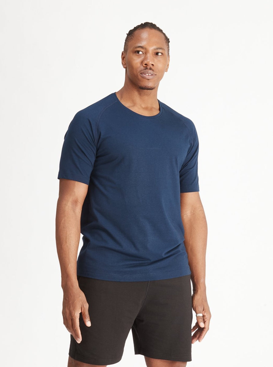 Yogamatters Men's Eco Short Sleeve Yoga T-Shirt - Navy