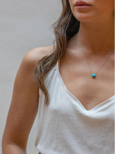 Wanderlust Life Fine Cord Necklace - Turquoise
