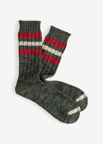 Thunders Love Outsiders Collection Men's Recycled Cotton Socks - Green