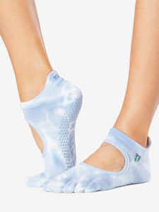 ToeSox Grip Full Toe Bellarina - Wave Tie Dye