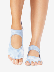 ToeSox Grip Half Toe Bellarina - Wave Tie Dye
