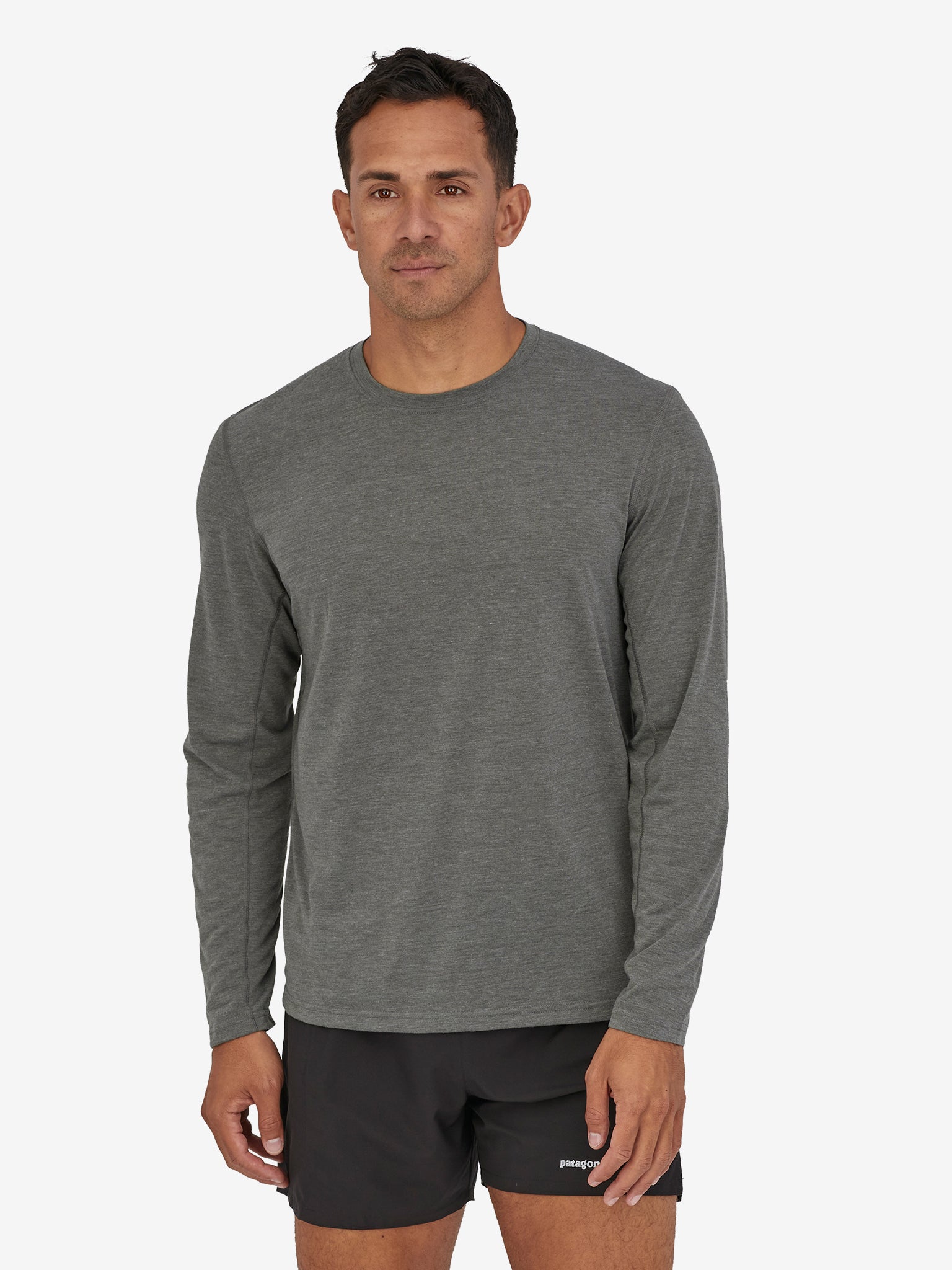 Patagonia Long Sleeve Cap Cool Trail Shirt - Forge Grey