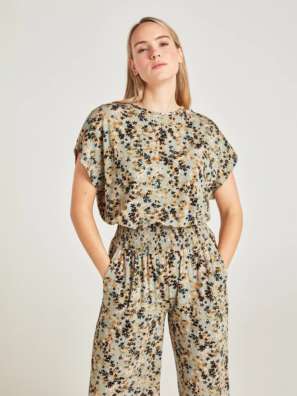 Thought Ariyah Bamboo Jumpsuit - Pea Green
